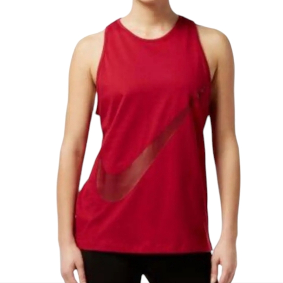 Women's Nike Dri-fit Maroon \ Burgundy Tank | M - Picture 1 of 6